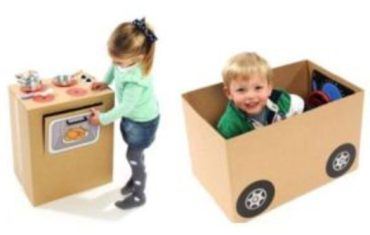Cardboard box inspired toy wins award