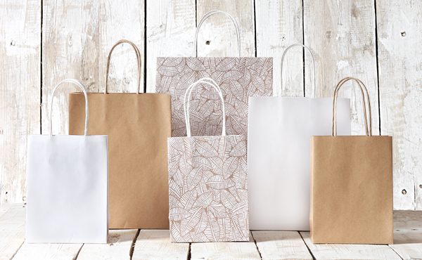 New twisted handle paper bags by Vandoros
