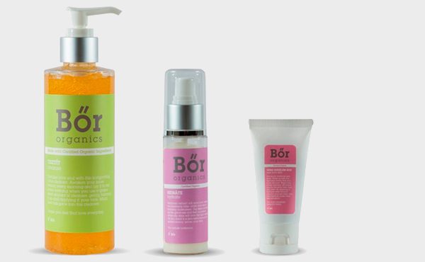 Organic skin range