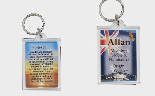 Key ring tags for any occasion