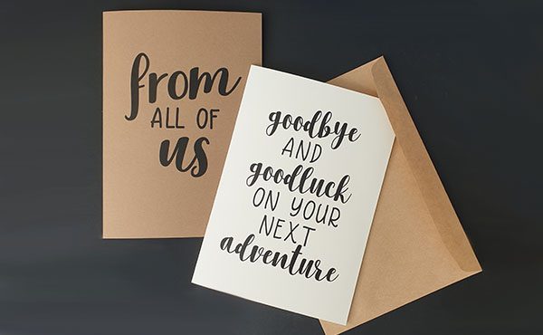 Greeting cards with personality