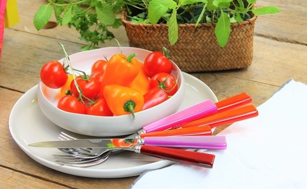 Natura coloured cutlery range