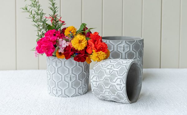 Add style with concrete pots