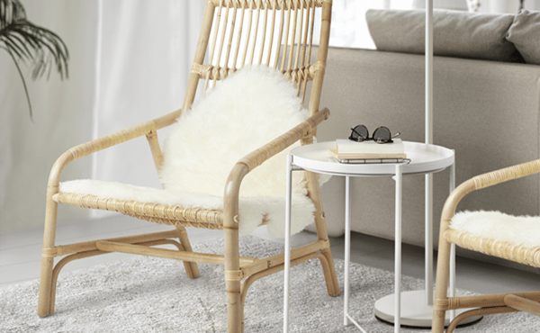 Ikea discount rattan armchair